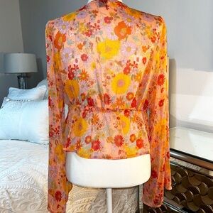 Floral Sheer Blouse